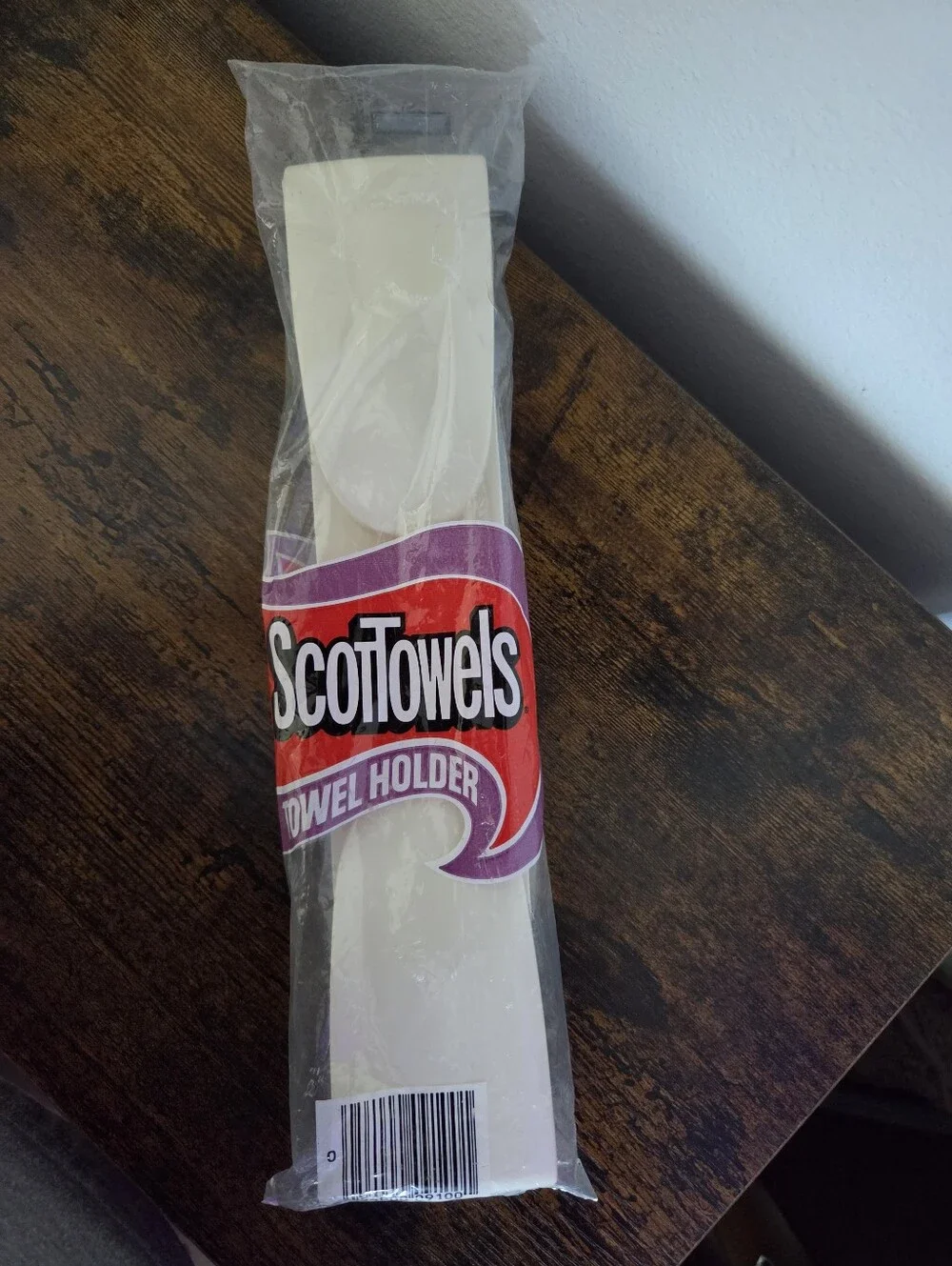 Vintage 1984 Scottowels Towel Holder - White